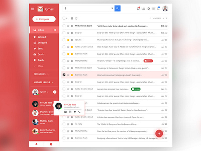 Gmail Redesign dashboad gmail redesign website
