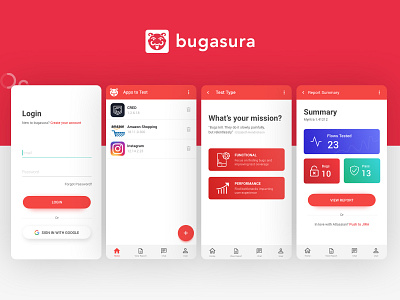 Bugasura android app mobile testing ui