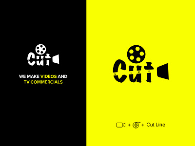 Cutline Videos agency branding design landing page logo product design ui video website