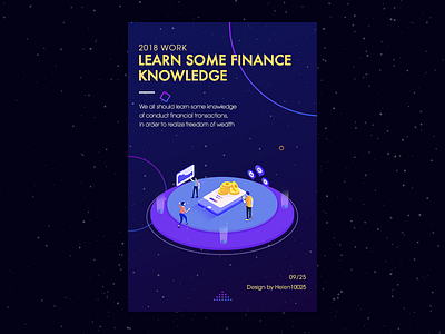 Learn some finance knowledge financial illustration ui 插图