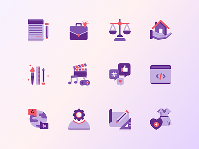 Egig2go icons pack branding freelancing icons icons pack illustrations mobile purple simple web design web site