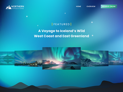 NORTHERN EXPEDITIONS landing page ship ui ui design user interface uxui design web design web page website website design