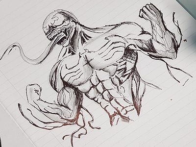 VENOM art comic art drawing sketching venom