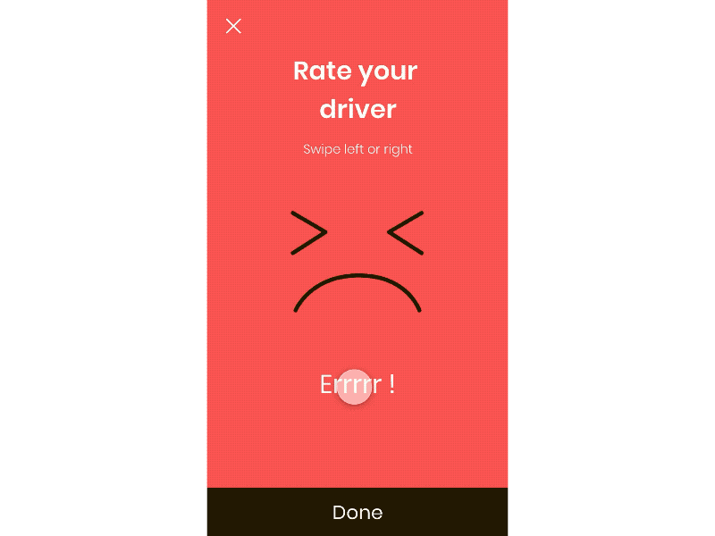Diver rating animation app design emotions face rating ride ride app sri lanka ui ux