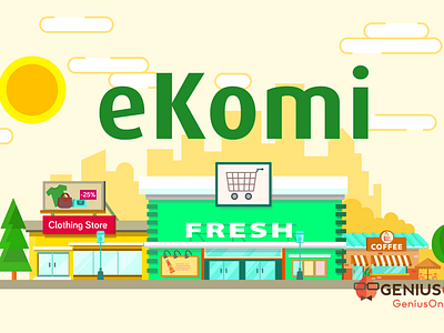 Ekomi Explainer Video by Genius Onion adobeaftereffects animation design explainervideo flat illustration motion design motion graphics