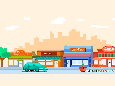 Yum Street adobeaftereffects animation design explainervideo flat illustration motion design motion graphics vector