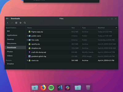 Still dreaming about Linux themes dock file explorer gnome linux os