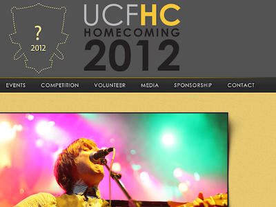 UCF 2012 Homecoming Site homecoming ucf web