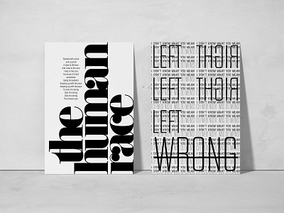 typographic bits graphic kerning poster typography