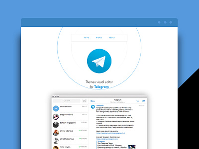 Telegram 2018 app interface landing page messenger platform ui ux website tech website