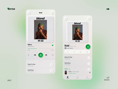 Neumorphic Spotify Redesign appdesign music app neumorphic neumorphism neumorphism ui ui design uxdesign