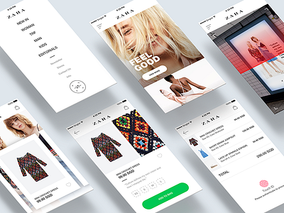 ZARA Mobile App UI commerce fashion m commerce mobile shopping ui ux zara