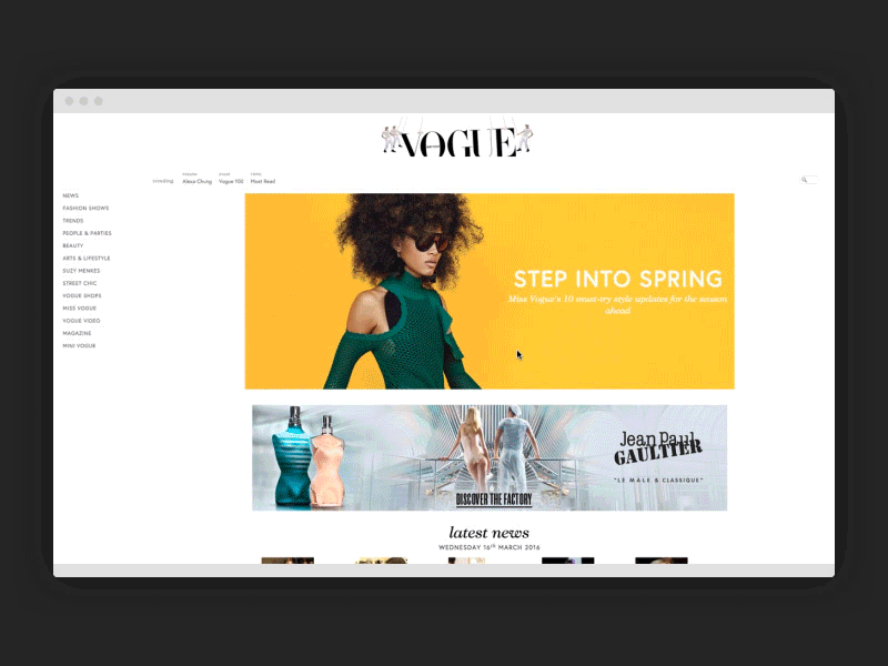 FashionSearch — Google Chrome Extension animation browser chrome ecommerce fashion gif google principle search shopping ui ux