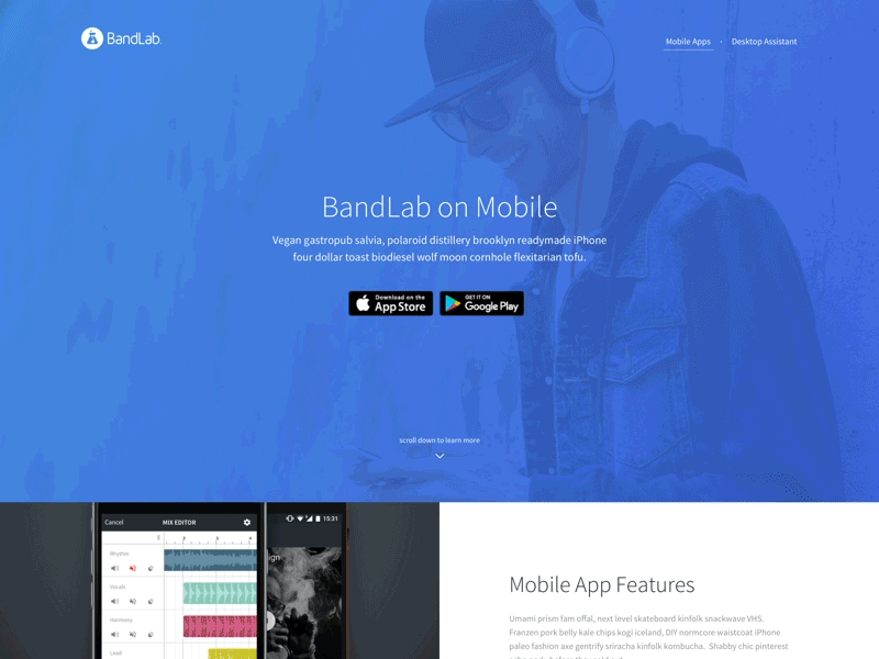 Landing Page Design Concept — V01