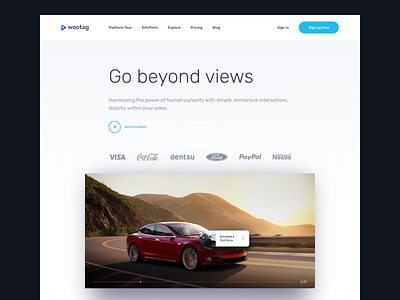 Responsive website header for desktop desktop interactive responsive ui ux video website