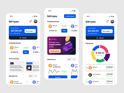 Crypto Currency Wallet bitcoin crypto currency financial ui ux