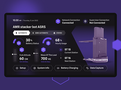 Autonomous Stacker Control Panel