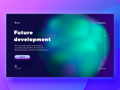 bloom planet developent digital effect future gradient graphic illustration illustrator ui ux web website