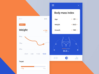 #Daily UI #Day4 Calсulator app app mobile bmi calculator dailyui digital graphic index mobiledesing ui user experience design ux web webdesign website weight