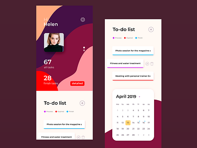 UI Challenge Day #7 branding daily desing app digital fashion settings to do todo todo app ui userinterface ux web webdesign