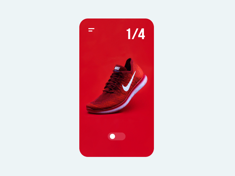 Day #15 Switch app dailyui design digital graphic kicks mobil nile onoff shoes switch switch button ui ux