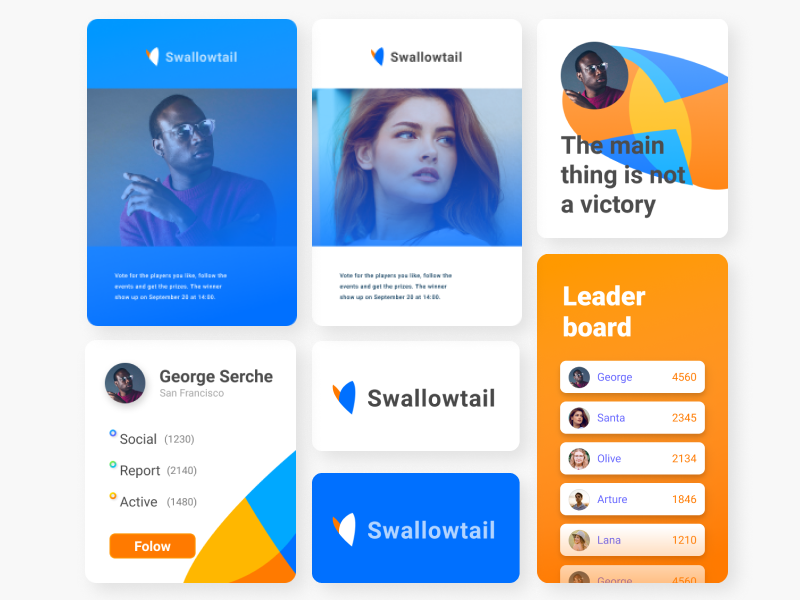 Day #19 Leaderboard butterfly graphic webdesign brand identity branding design logo dailyui website digital web ux ui