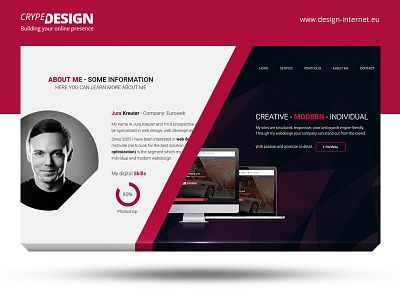 My Portfolio - design-internet.eu clean modern polygon portfolio responsive webdesign
