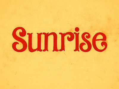 Sunrise design enos illustration kenji kenjiboy lettering type typography