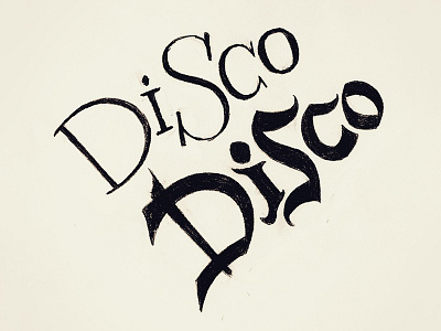 Disco Disco design enos illustration kenji kenjiboy lettering type typography