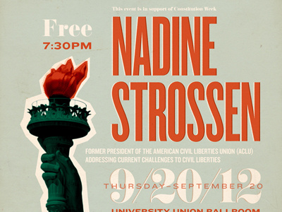 Nadine Strossen civil lecture liberties nadine poster strossen