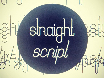 Straight Script lowercase font lowercase script straight type typography