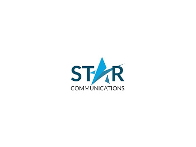 Star communications branding logo logo design star communications star logo