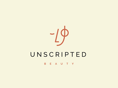 Unsripted Beauty beauty branding company design graphic design illustration illustrator logo logo design ui