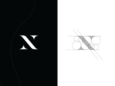 Grid 'N lettermark' branding company design for sale graphic design illustrator lettermark logo logo design logo exploration