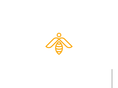 Bee bee branding company design graphic design honey illustrator logo logo design orange