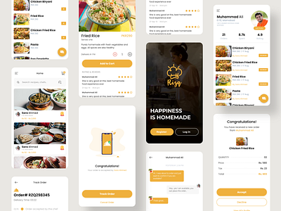 Order homemade food chef cook cooking delivery app food homemade ios kitchen lunch menu mobile order pakistan recipes ui ux