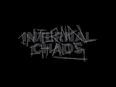 Internal Chaos branding chaos fashion handlettering identity lettering logo noise punk typography