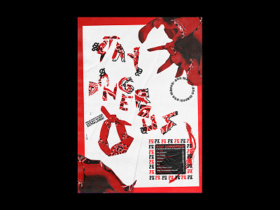 Stay Dangerous design graphic design hiphop lettering music poster poster design print punk rap scan stay dangerous texture typography yg