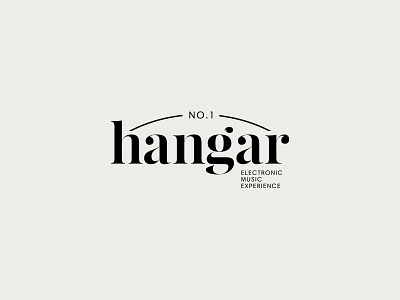 Hangar branding design graphic design identity lettering logo logo desin music techno typography