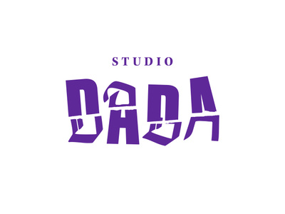 Studio Dada branding creative studio design graphic design identity lettering logo punk typography