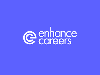 Enhance Careers Logo brand branding career careers design digital enhance icon improve job learning logo logodesign logotype modern monogram online purple symbol