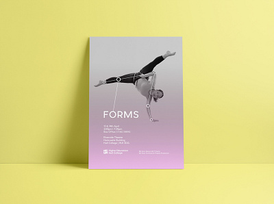 Forms Dance Poster abstract advertising brand branding creative dance dancer dancers dancing design flyer logo logotype performance performer performing arts poster poster design show theatre