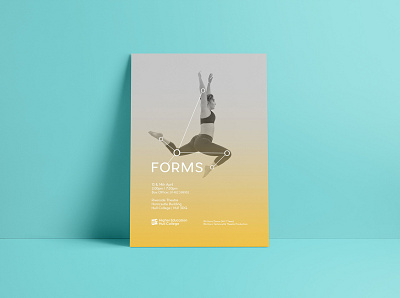 Forms Dance Poster abstract brand branding colours dance dancer dancers dancing design flyer gradient logo logotype performance performer poster poster design show typography yellow