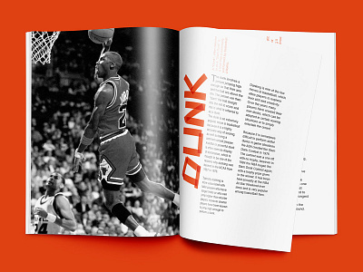 Basketball Terminology Brochure basketball book booklet brand branding brochure brochure design brochure layout brochure mockup brochure template design dunk jordan michael michael jordan nba nba book orange