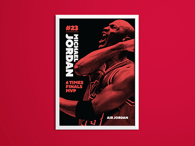 Michael Jordan Sporting Icon Poster