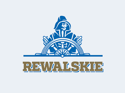 Rewalskie beer beer character compass fisherman sea stere