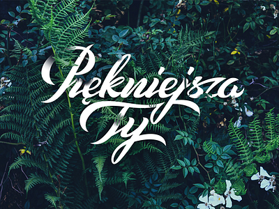 Piekniejsza Ty beauty lettering makeup spa woman