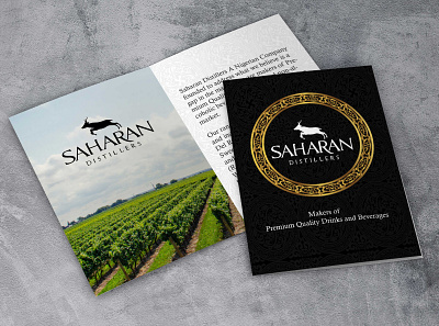 Saharan Distillers - Brochure Booklet booklet design brand design branding brochure design brochure mockup design graphic design graphicdesign print design