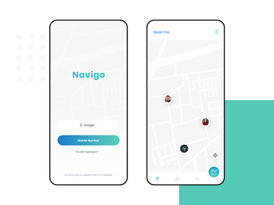 Navigo #2 - Friends Finder App app findme findmyfriend friends finder app navigo ui