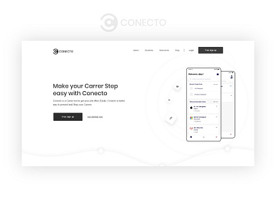 Conecto App Landing Page